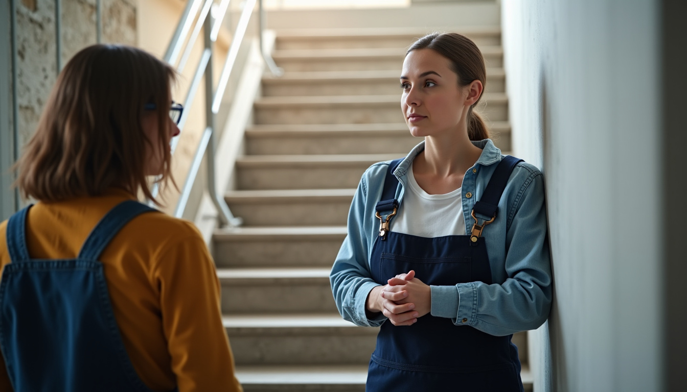 Technicien en train d