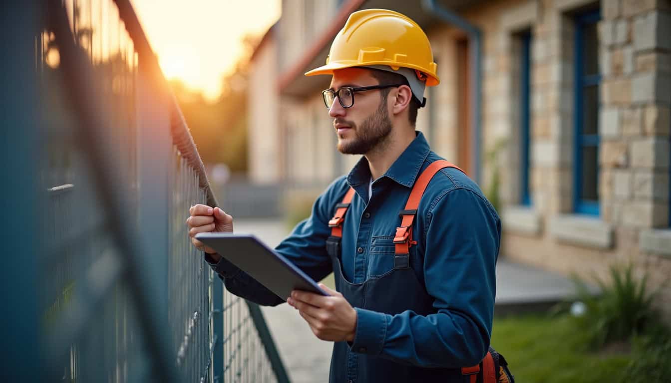 Technicien en train d