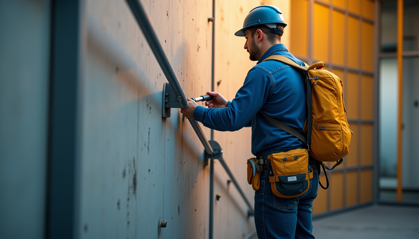 Technicien en train d