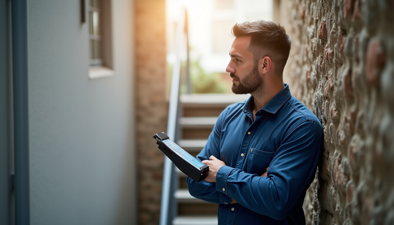 Technicien en train d