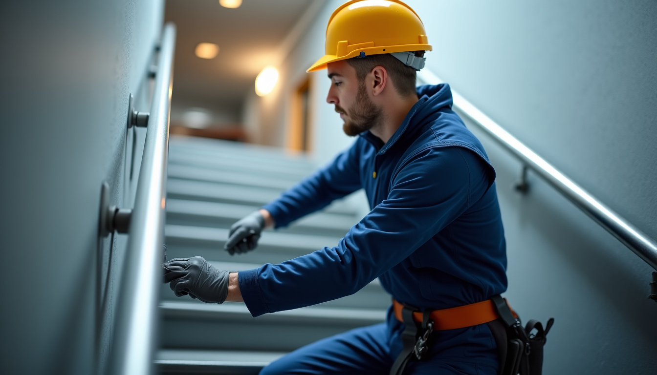 Technicien en train d