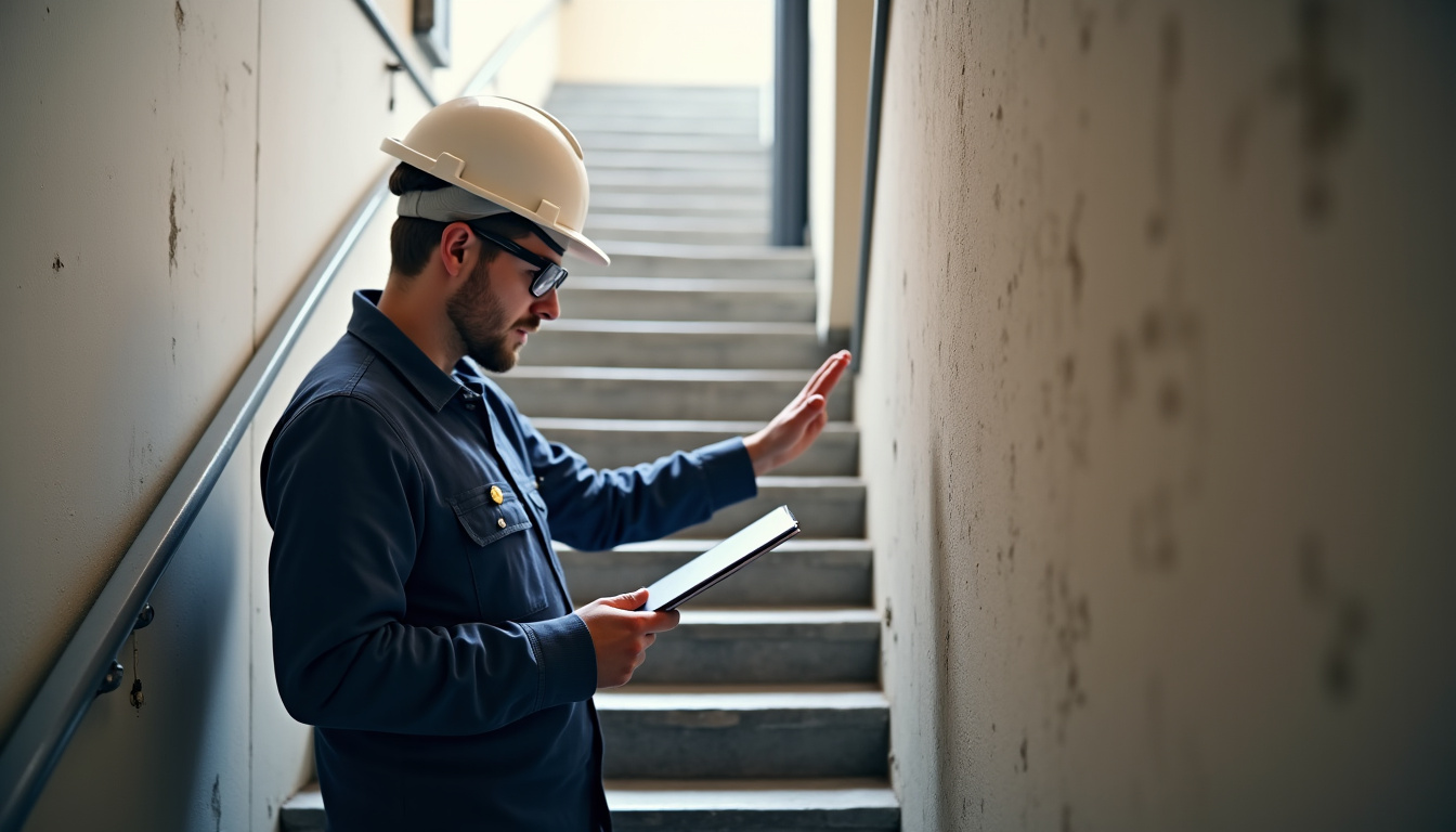 Technicien en train d