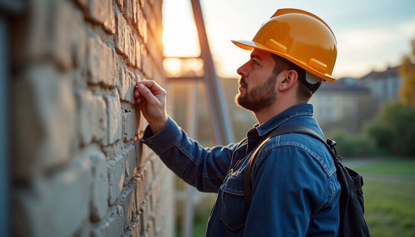 Technicien en train de monter un monte-escalier à Meung-sur-Loire
