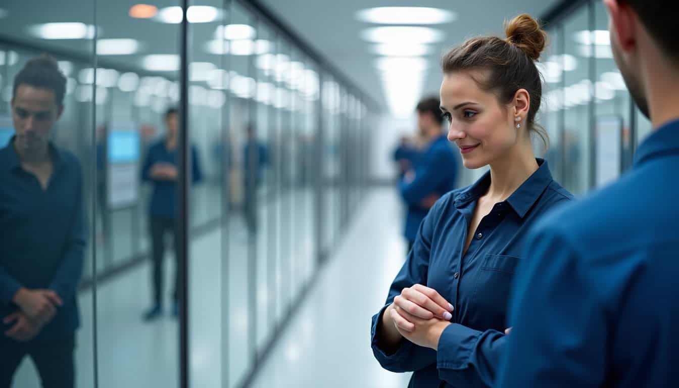 Technicien en train de vérifier le fonctionnement d