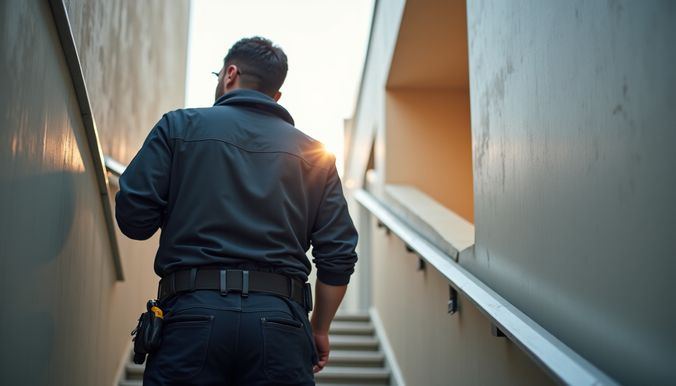 Technicien en train de vérifier le fonctionnement d