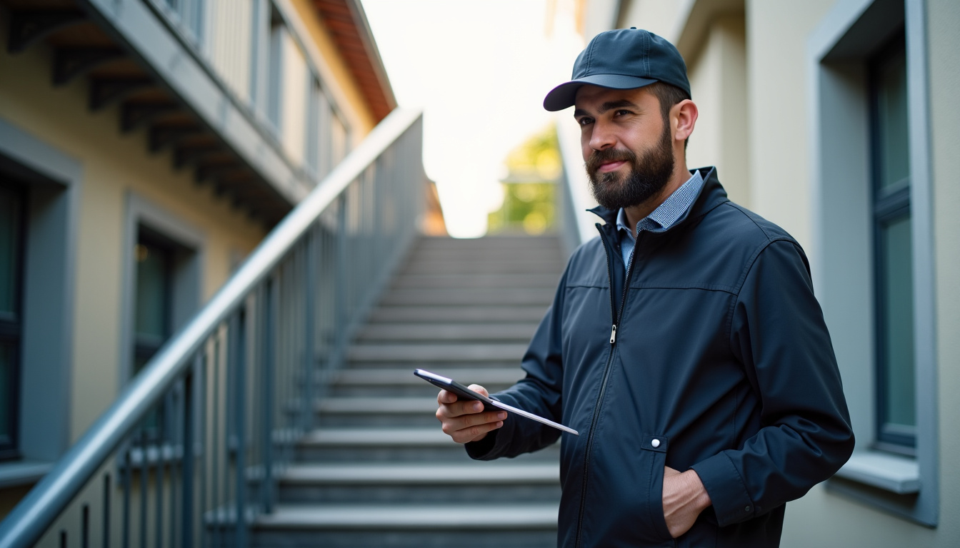 Technicien en train de vérifier le fonctionnement d