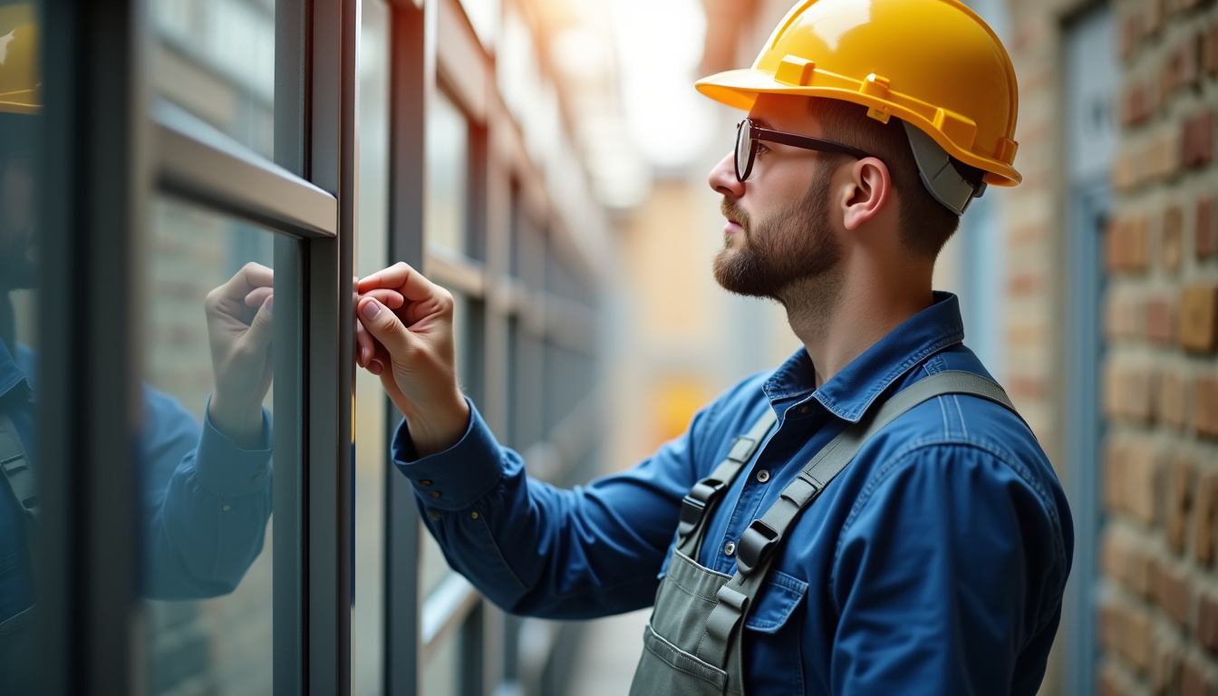 Technicien en train de vérifier le fonctionnement d