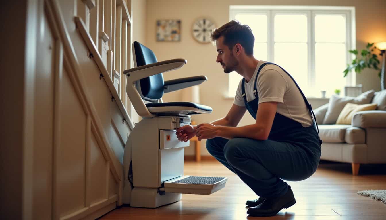 Technicien en train de vérifier le fonctionnement d