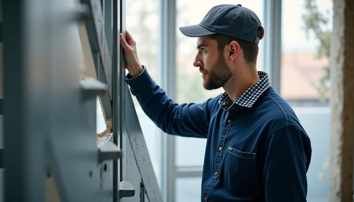 Technicien en train d’effectuer une maintenance préventive sur un monte-escalier à Capvern