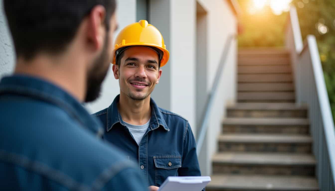 Technicien local en train de discuter avec un client à Papaichton lors d
