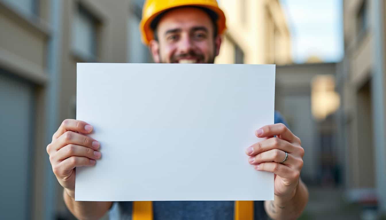 Technicien présentant un devis pour un monte-escalier à Roquemaure