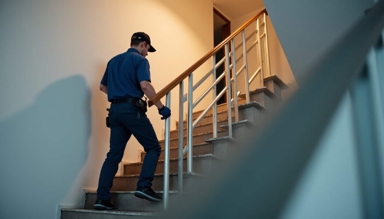 Technicien professionnel en train d