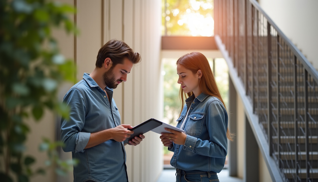 Technicien professionnel installant un monte-escalier dans une maison à Samadet