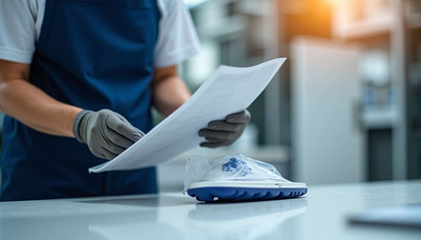 Technicien vérifiant le bon fonctionnement d