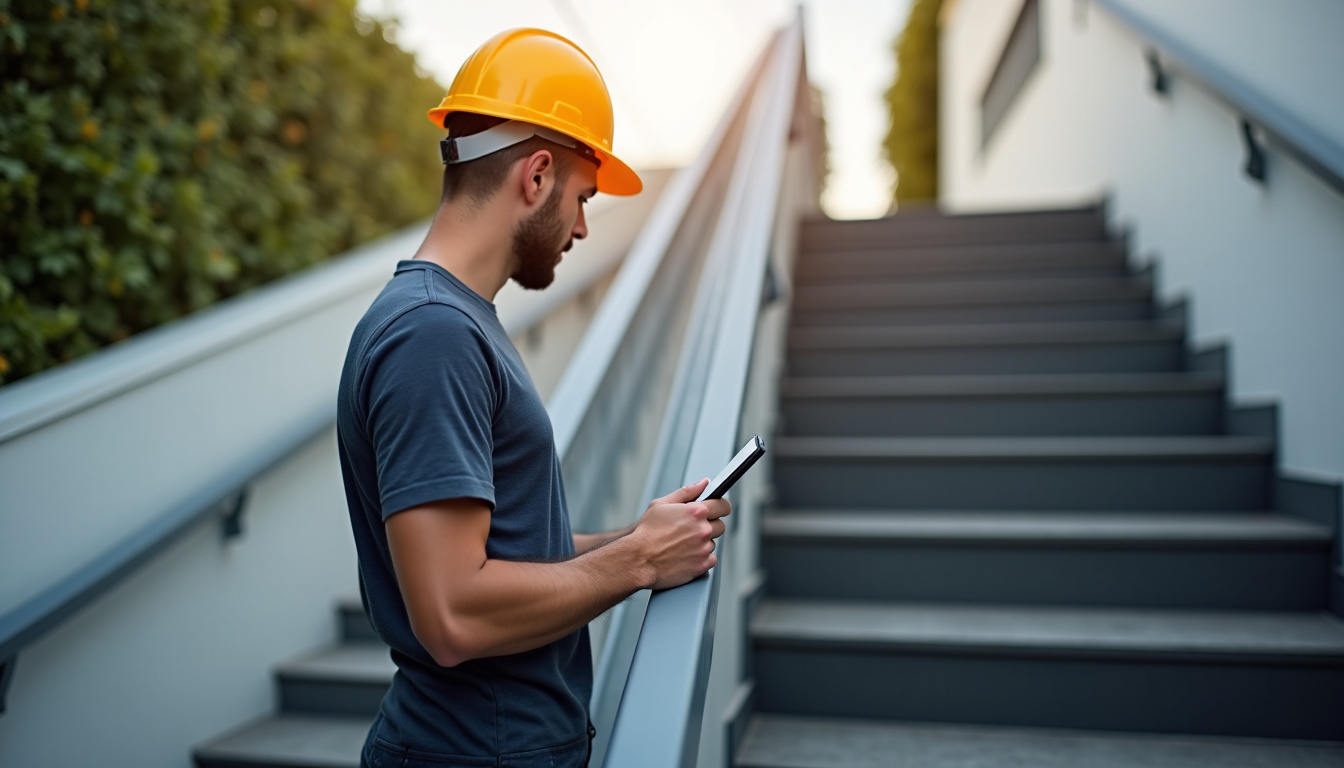 Technicien vérifiant les normes de sécurité d