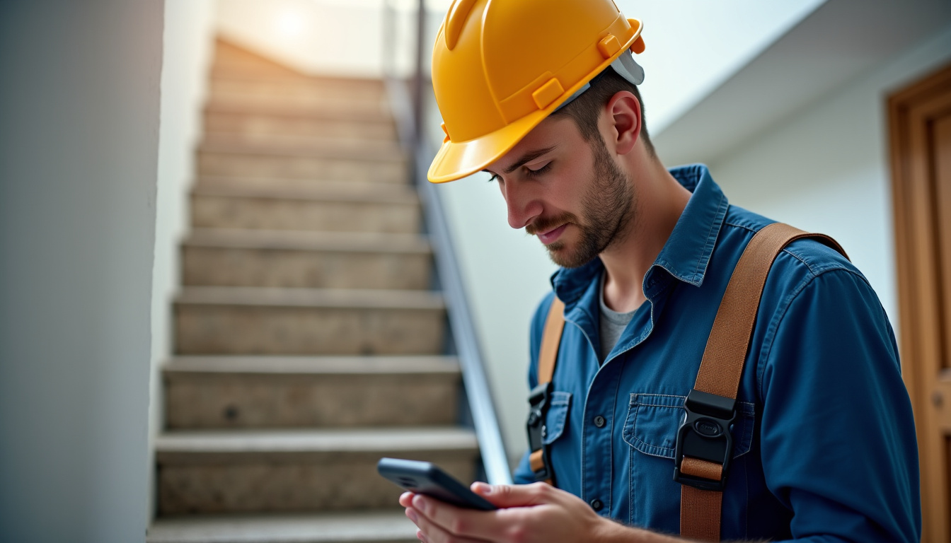 Un technicien professionnel en train d