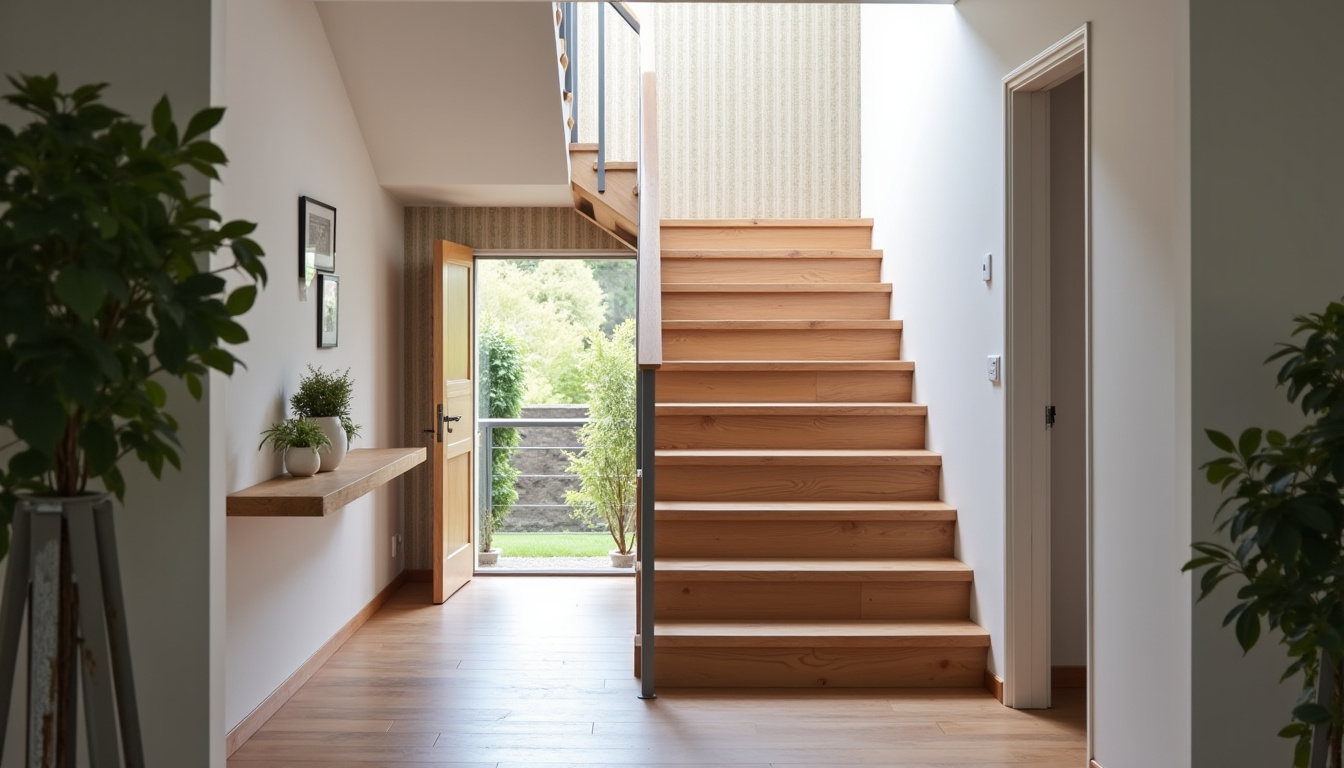 Vue d’ensemble d’une maison à Mornant équipée d’un monte-escalier intérieur