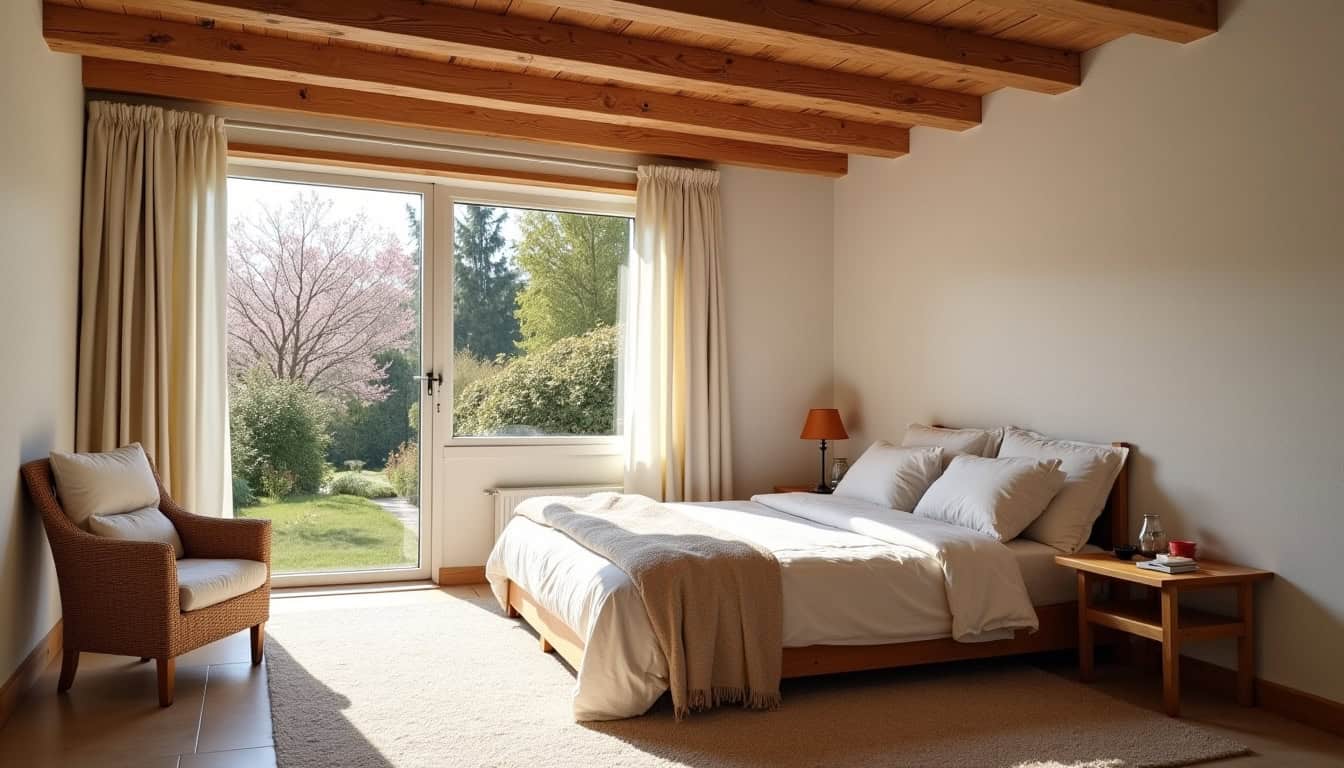 Aménagement d’une chambre au rez-de-chaussée dans une maison normande