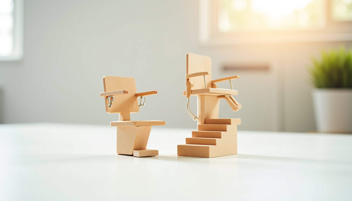 Comparaison de différents modèles de monte-escaliers installés à Roche