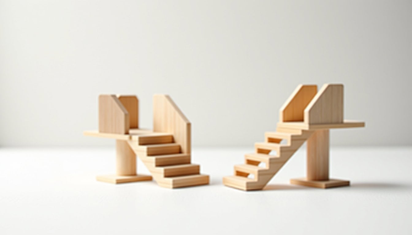 Comparaison visuelle entre un monte-escalier et une plateforme élévatrice à Tossiat