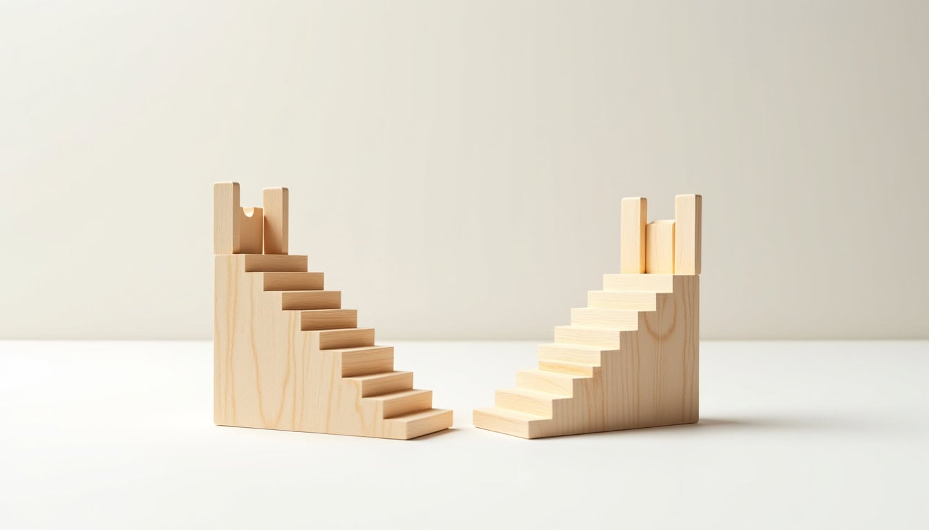 Comparatif visuel entre un monte-escalier fauteuil et une plateforme élévatrice