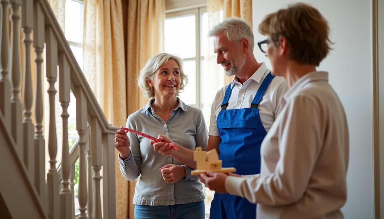 Consultation avec un installateur de monte-escalier à Bourgs-sur-Colagne