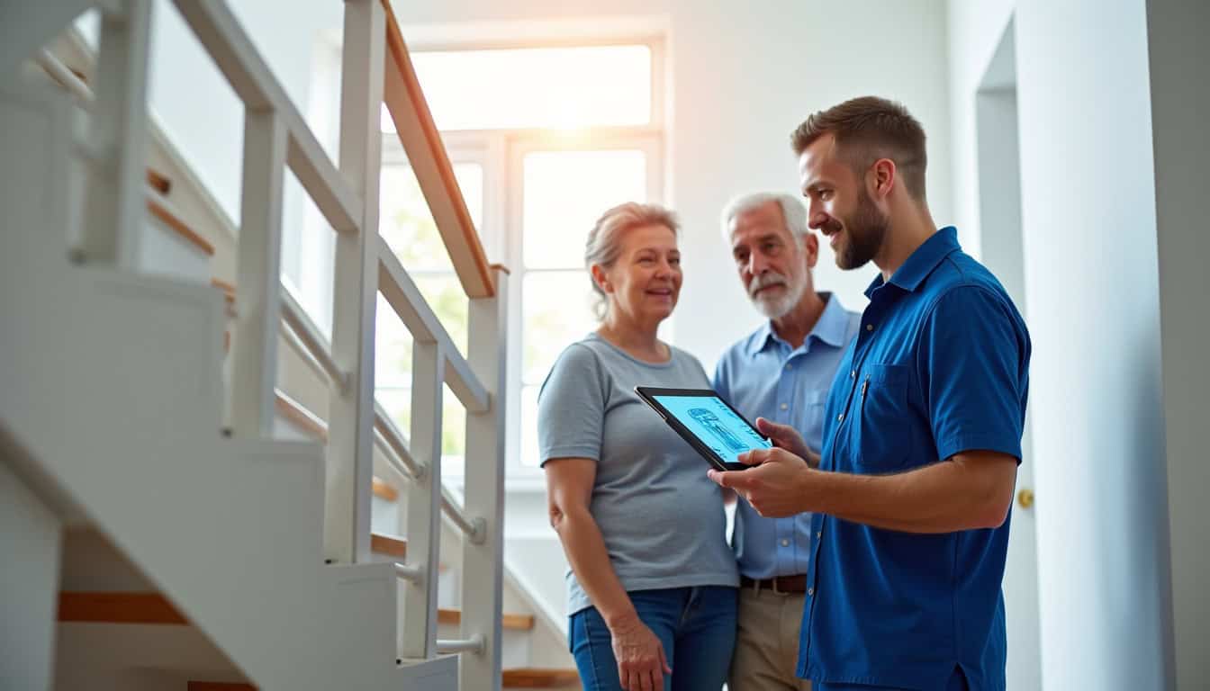 Consultation avec un technicien pour l