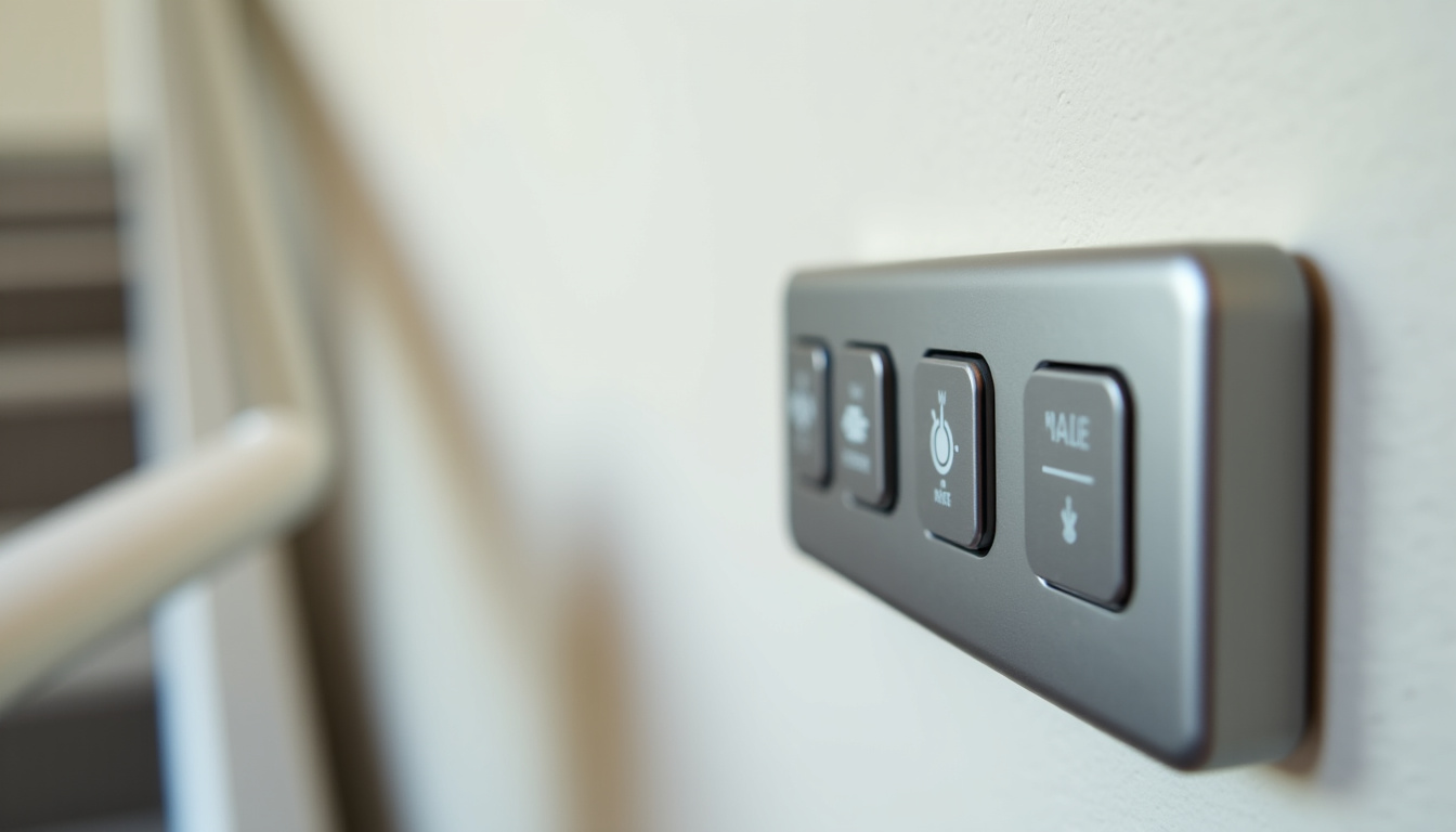 Détail du panneau de commande d