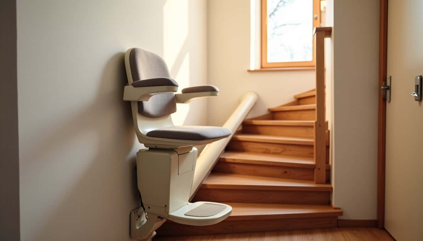 Différents modèles de monte-escalier installés dans une habitation à Londinières