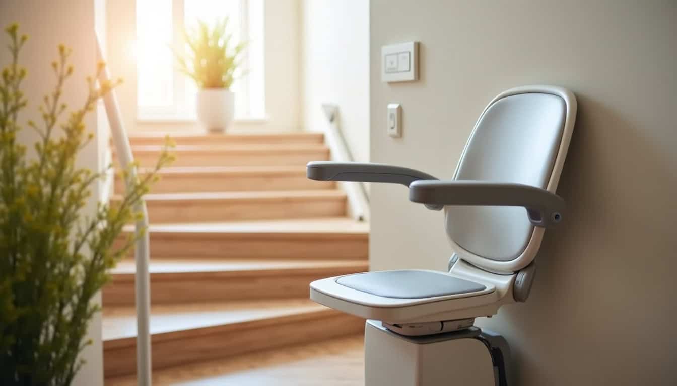 Différents modèles de monte-escaliers installés à Agneaux