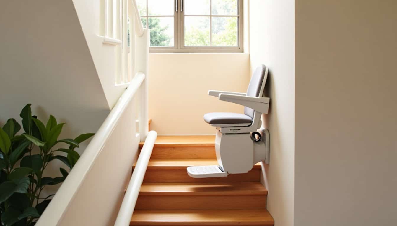 Différents types de monte-escaliers installés dans des habitations à Anet