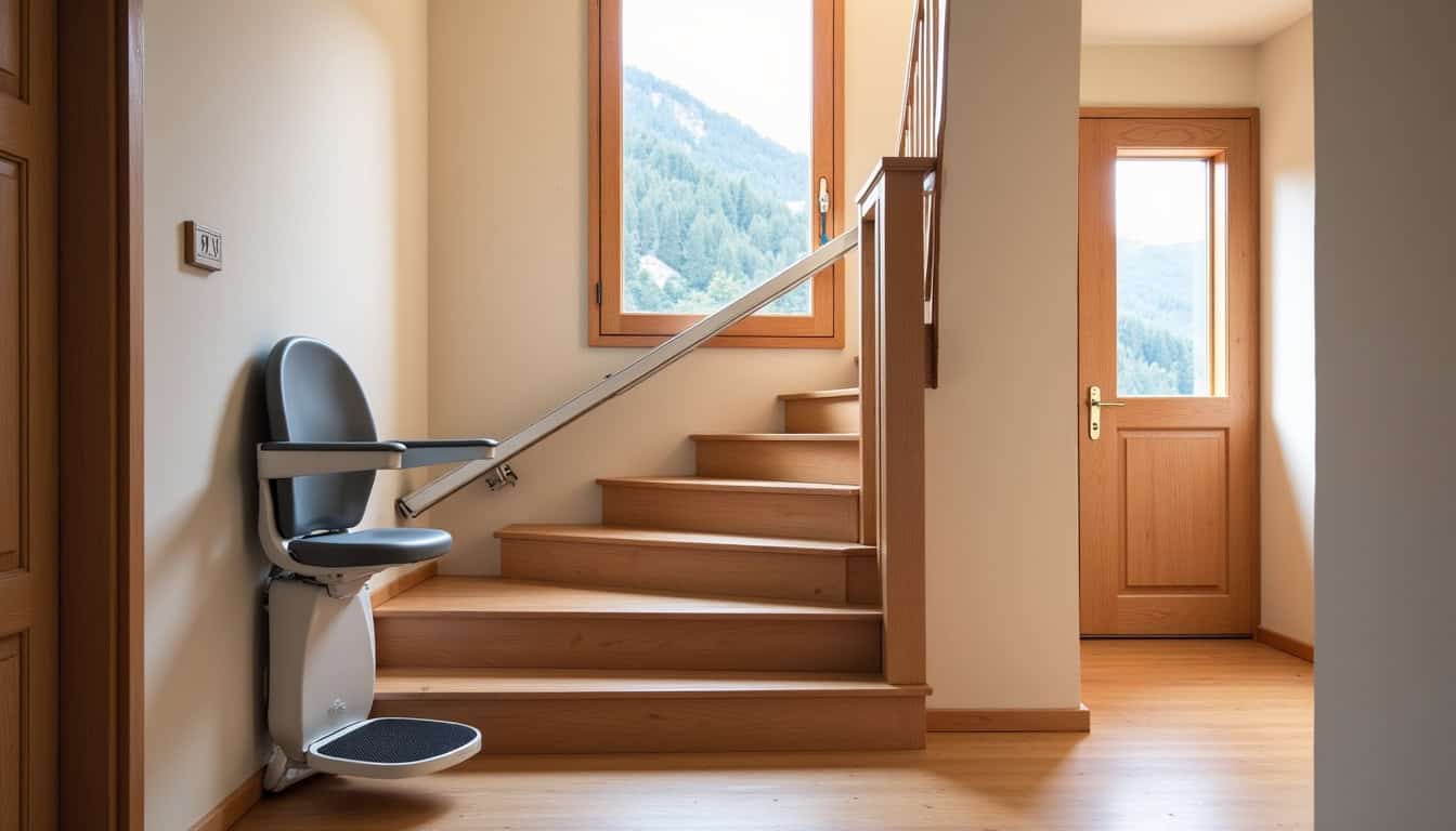 Différents types de monte-escaliers installés dans des maisons à Arenthon selon la configuration des escaliers