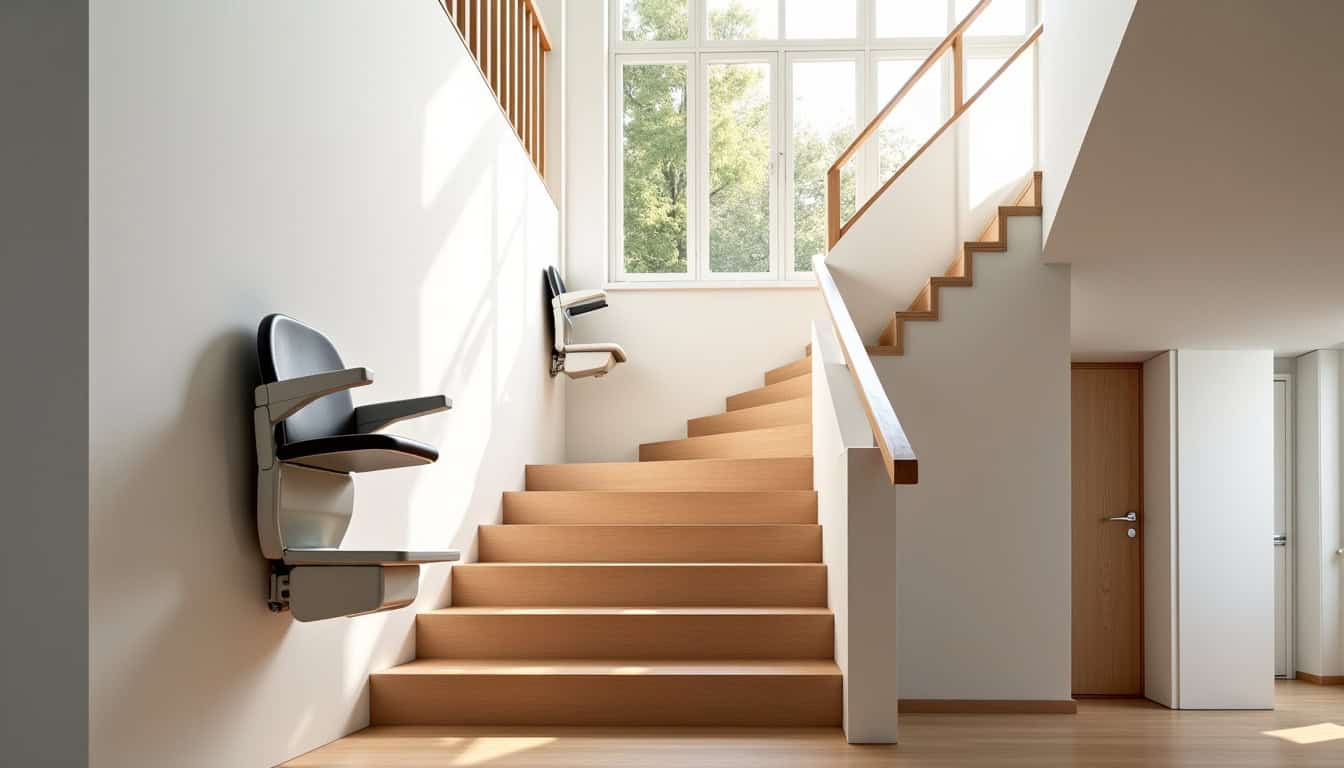 Différents types de monte-escaliers installés dans une maison à Surbourg