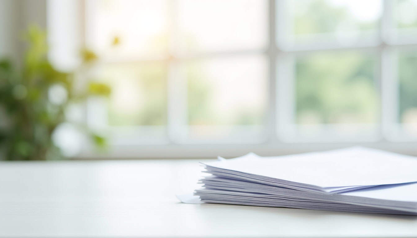 Documents administratifs et enveloppes symbolisant les aides financières pour l