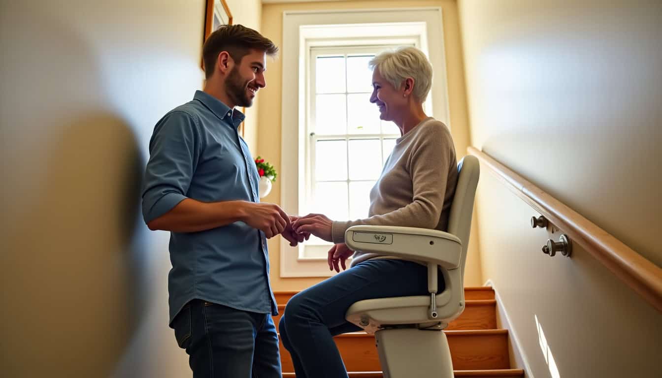 Échange entre un technicien et un client lors d