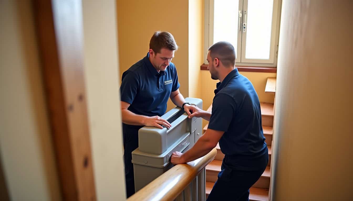 Équipe technique en train d