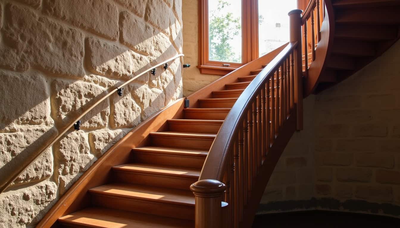 Installation d’un monte-escalier courbe dans une maison ancienne à Chaudon