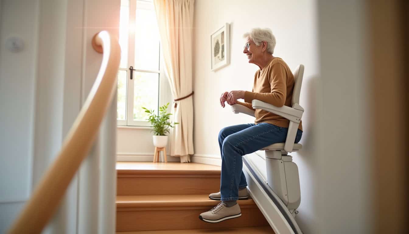 Installation d’un monte-escalier dans une maison à Riaillé