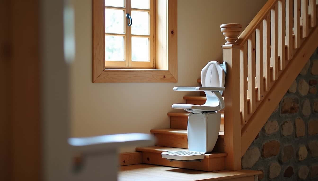 Installation d’un monte escalier dans une maison traditionnelle à Amplepuis