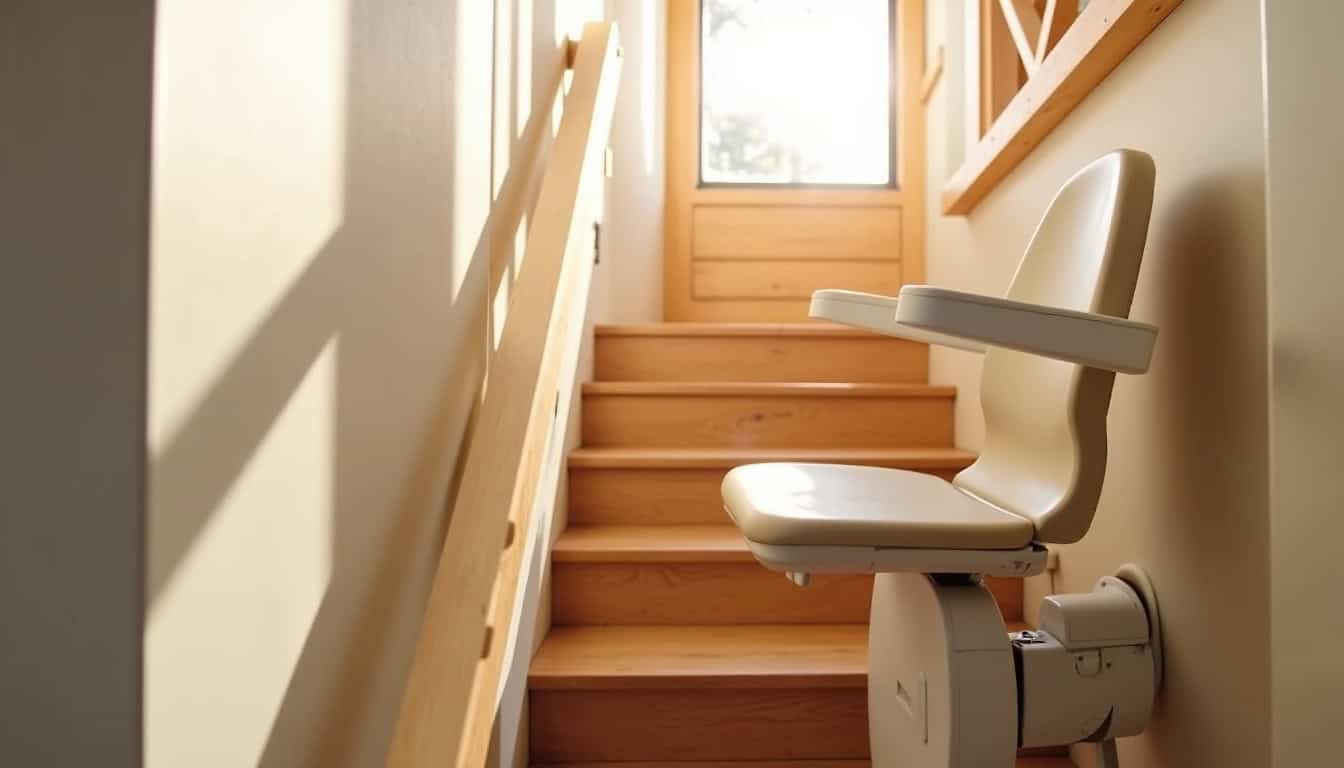 Installation d’un monte-escalier droit dans une habitation à Saint-Laurent-d’Aigouze