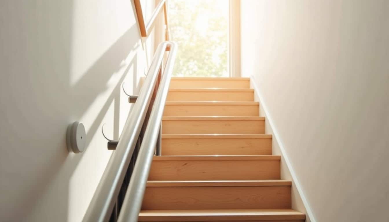 Installation d’un monte-escalier droit dans une maison à Courdimanche