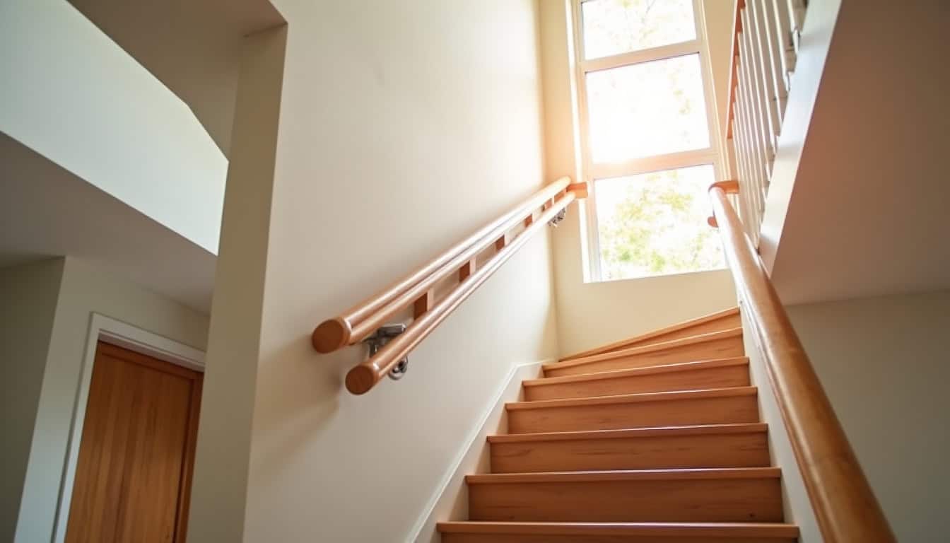 Installation d’un monte-escalier tournant dans un escalier en colimaçon à Veurey-Voroize