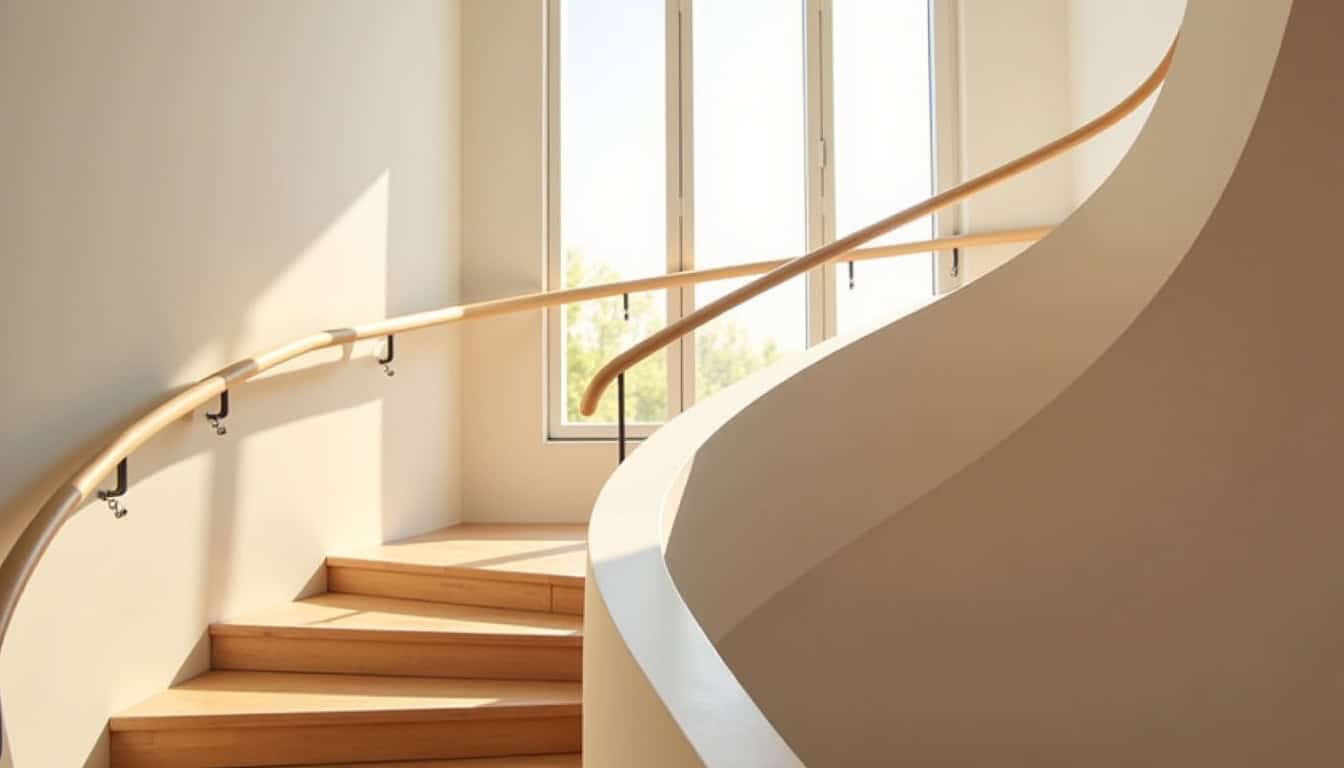 Installation d’un monte-escalier tournant dans une maison à Manom
