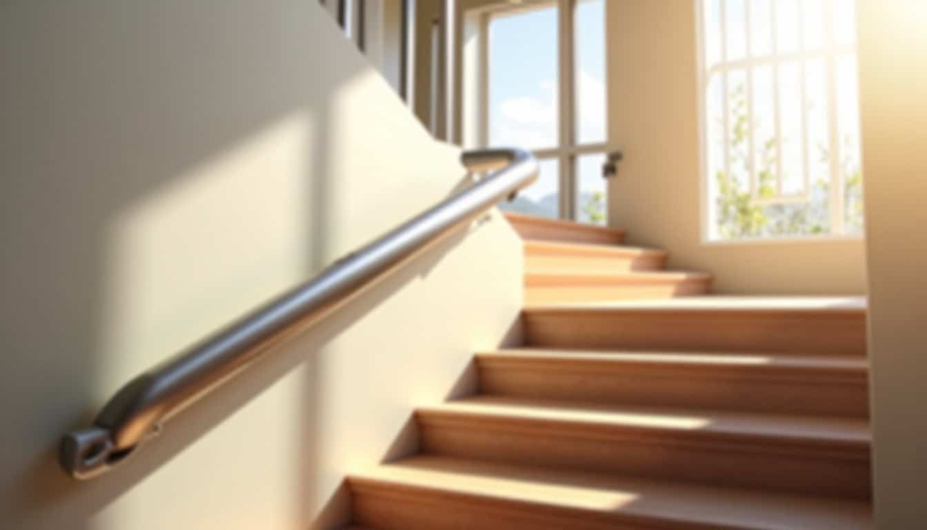 Installation d’un monte-escalier tournant dans une maison à Tallende
