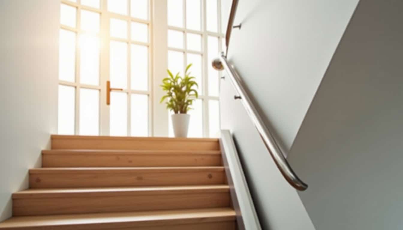 Installation d’un monte-escalier tournant dans une maison à Val des Vignes