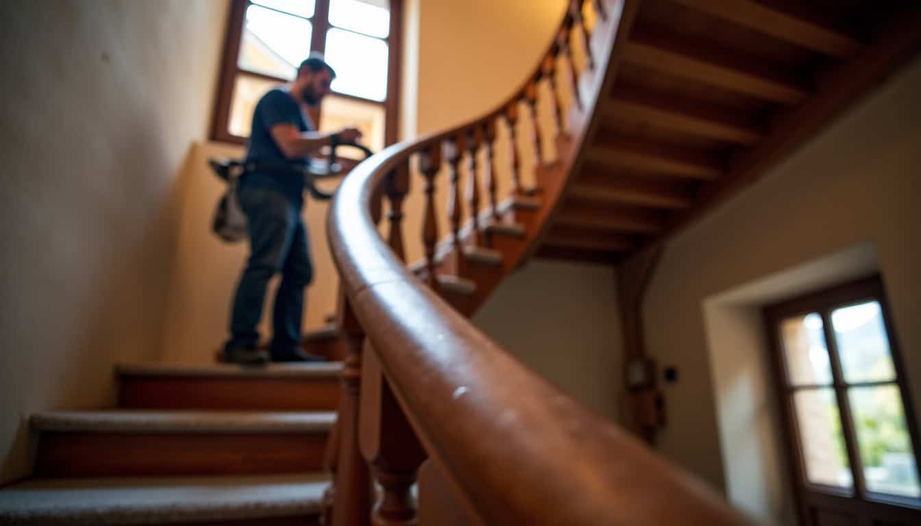 Installation d’un monte-escalier tournant dans une maison ancienne de Scharrachbergheim-Irmstett