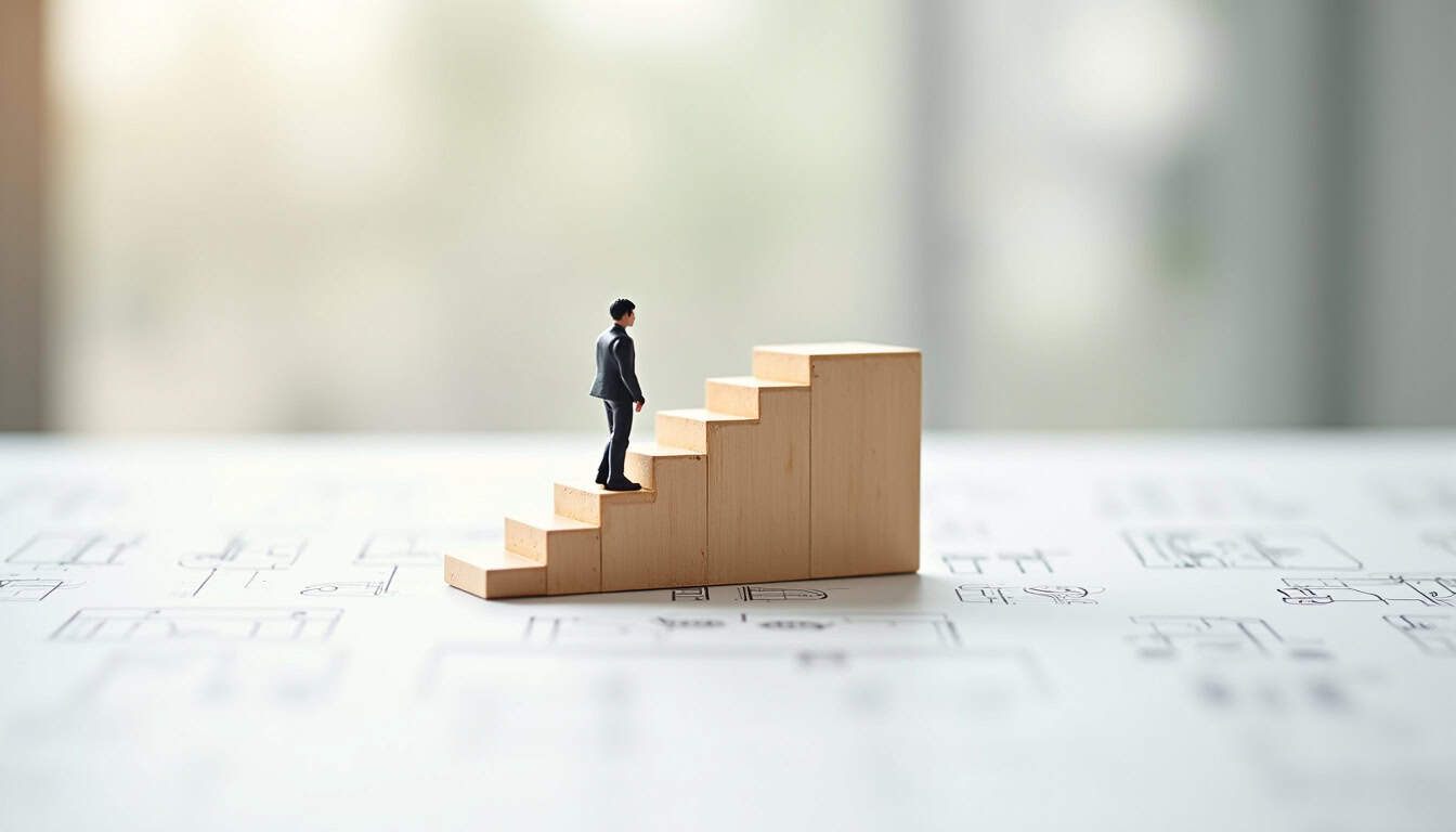 Installation d'un monte-escalier tournant dans une maison à Blanzat