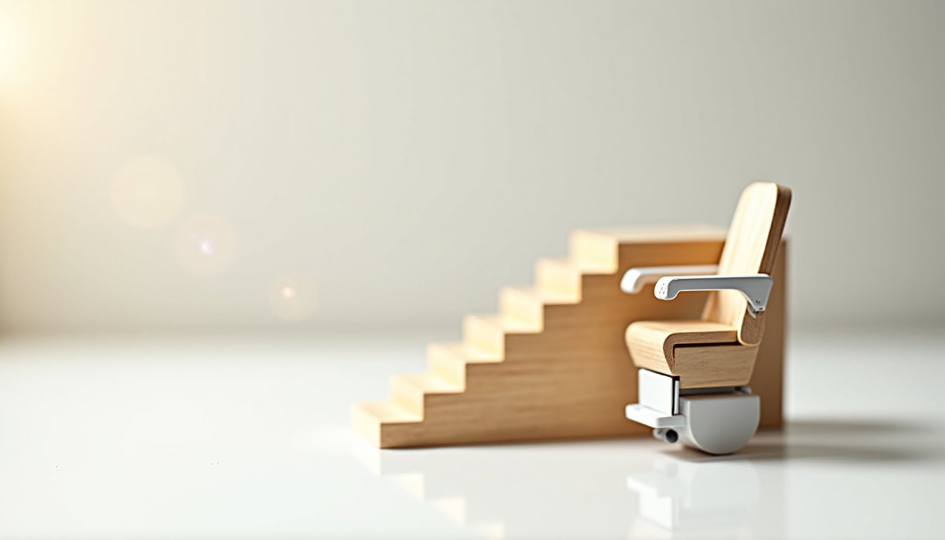 Monte-escalier en cours d