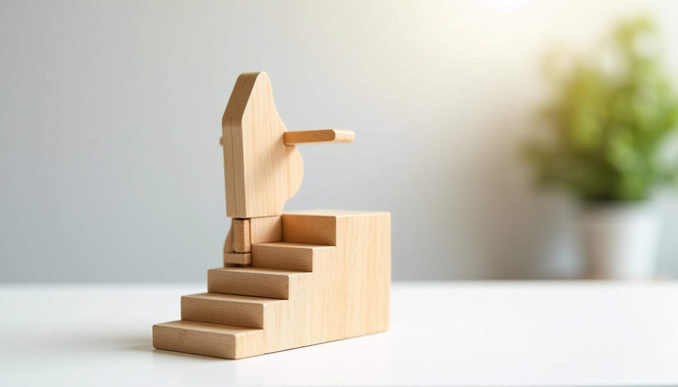 Monte-escalier en cours d