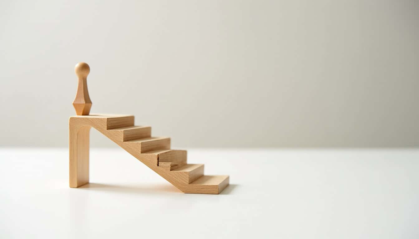 Monte-escalier en cours d